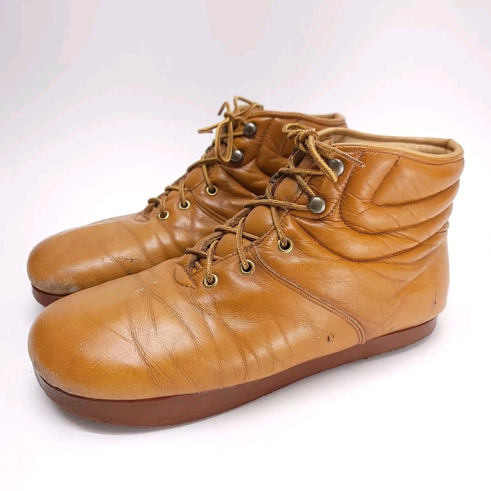 Vintage Roots Men's Leather Shoes Boots‎ 10.5 M Natural Footwear Whiskey Brown